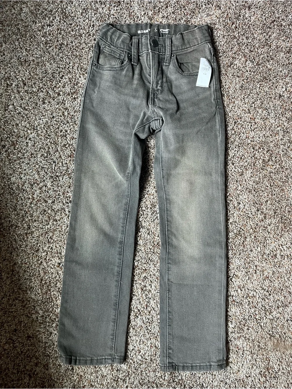 Old Navy Gray Straight Jeans for kids